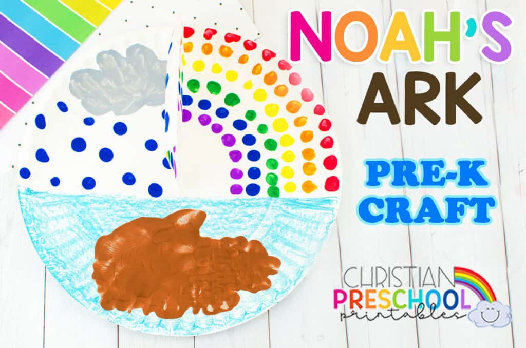 Noah S Ark Rainbow Craft For Kids Christian Preschool Printables