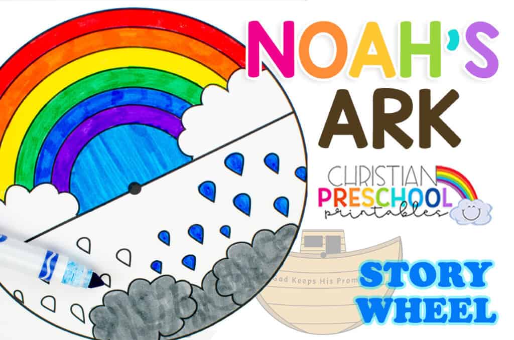 Noah s Ark Craft Spinner For Kids Christian Preschool Printables