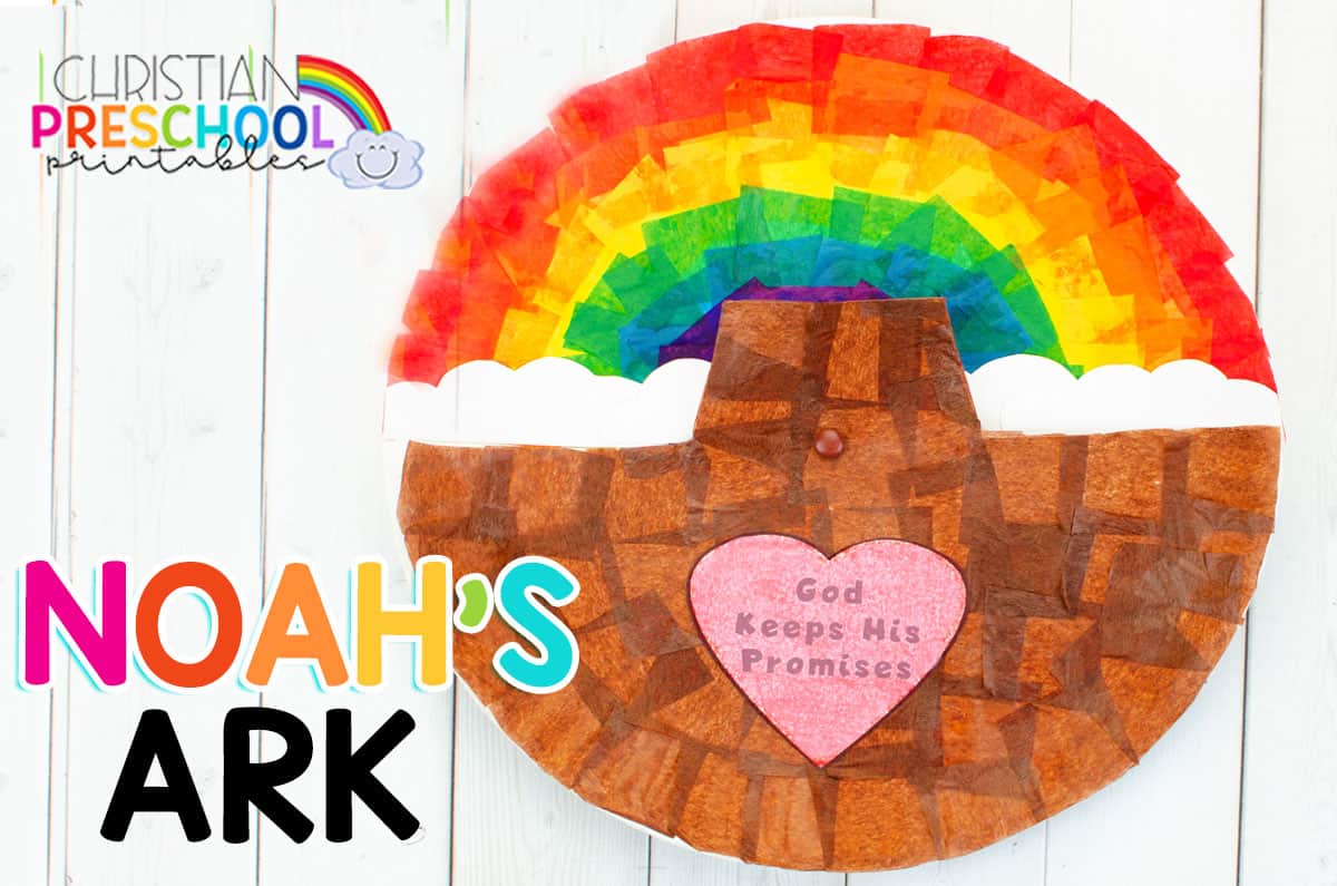 Noah's Ark Craft for Preschoolers - Christian Preschool Printables