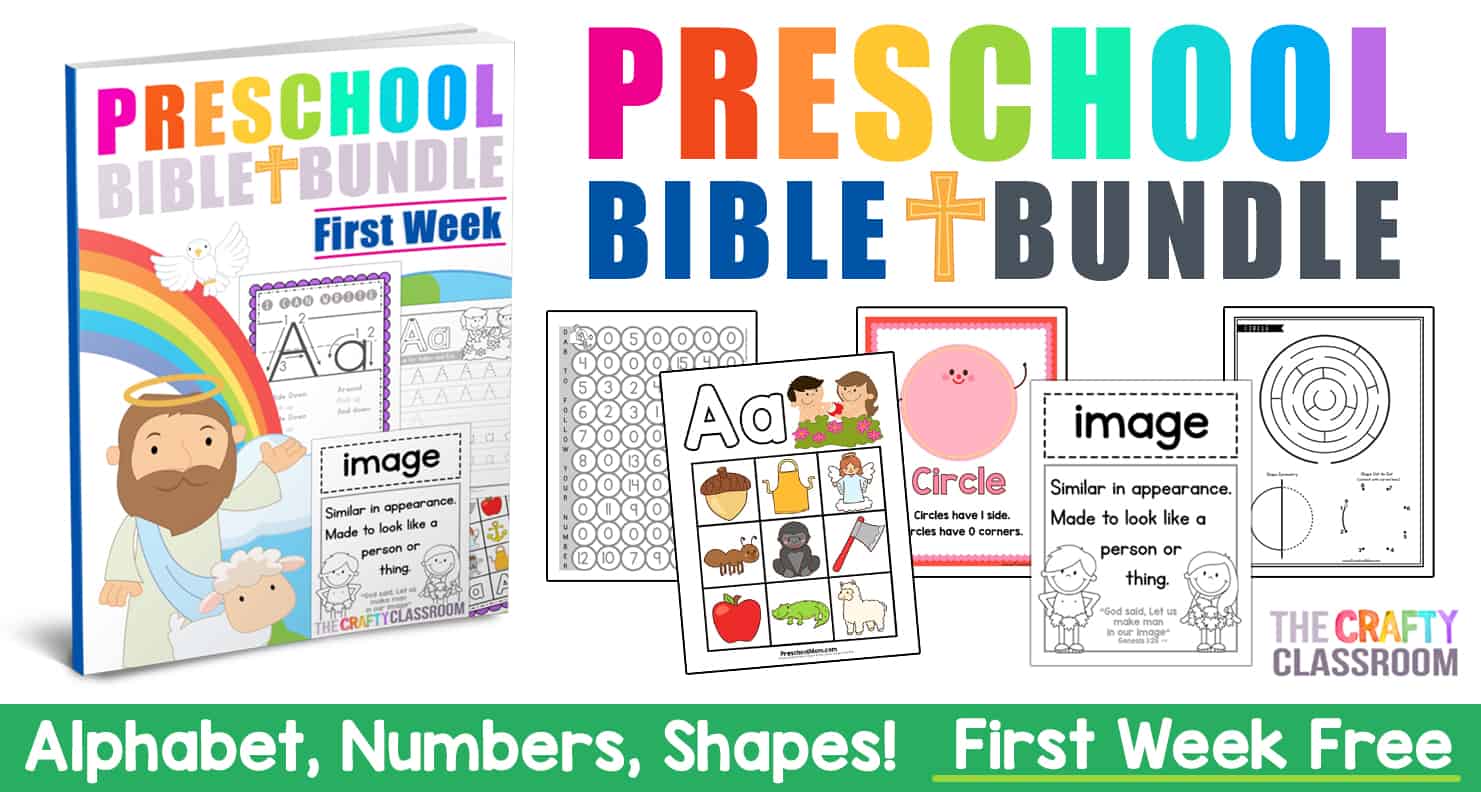 Bible Crafts For Kids - Christian Preschool Printables