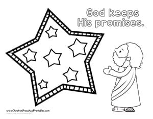 abraham and the promise coloring pages