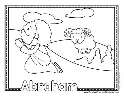 abraham and isaac coloring pages free