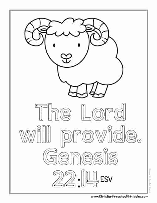 abraham and isaac coloring pages free