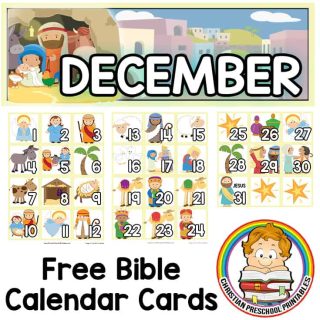 Christmas Bible Printables - Christian Preschool Printables