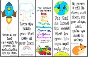 Back to School Encouragement Bible Verse Bookmarks - Twinkl