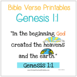 Preschool Bible Verse Printables - Christian Preschool Printables