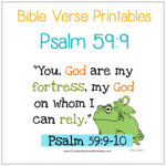 Preschool Bible Verse Printables - Christian Preschool Printables
